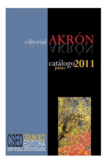 Catálogo - Editorial Akrón