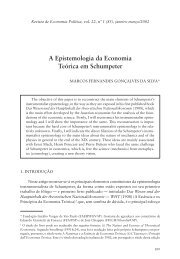 A epistemologia da economia teórica em Schumpeter - Revista de ...