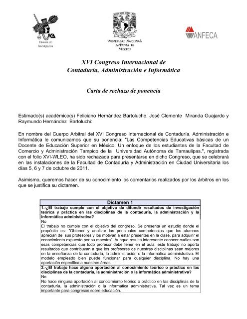 La Carta De Rechazo — TheTremendingTopic