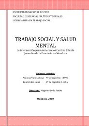 Trabajo Social y Salud Mental. La intervención profesional en los ...