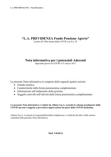 Nota Informativa - Lloyd Adriatico