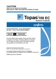 Topas N7 label - Syngenta