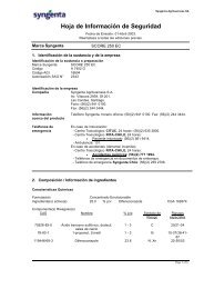 Hoja de Seguridad - Syngenta