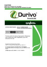 DURIVO Label - Syngenta