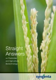 Straight Answers - Syngenta