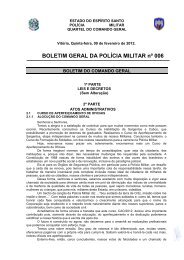 Sem Alteração - Polícia Militar do Espírito Santo - Governo do ...