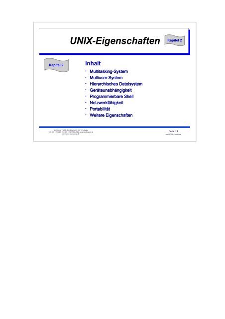 UNIX-Einführungsskript - Christoph Stockmayer GmbH