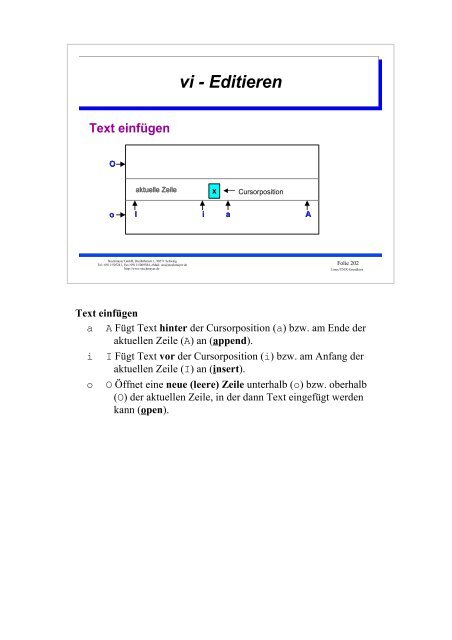 UNIX-Einführungsskript - Christoph Stockmayer GmbH