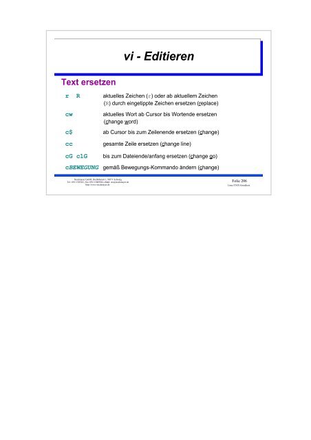 UNIX-Einführungsskript - Christoph Stockmayer GmbH