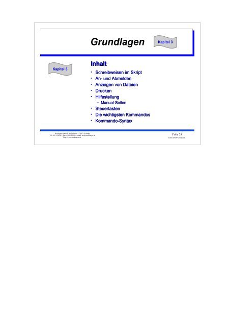 UNIX-Einführungsskript - Christoph Stockmayer GmbH
