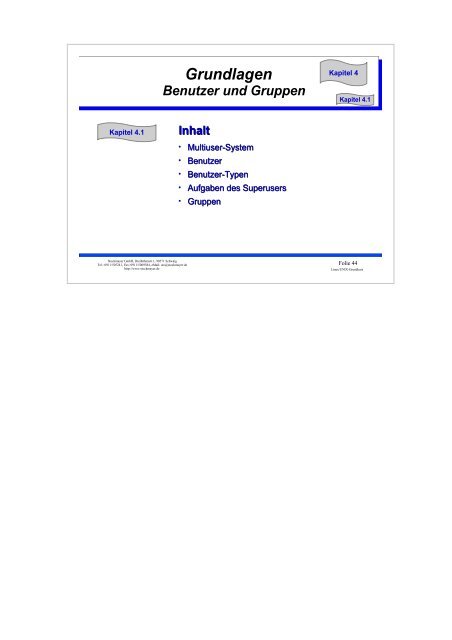 UNIX-Einführungsskript - Christoph Stockmayer GmbH