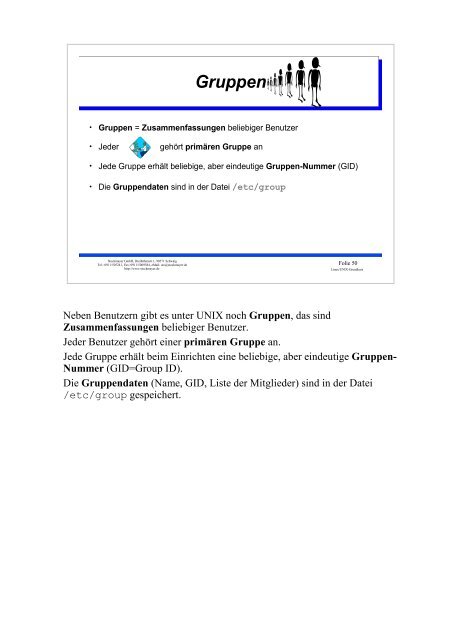 UNIX-Einführungsskript - Christoph Stockmayer GmbH