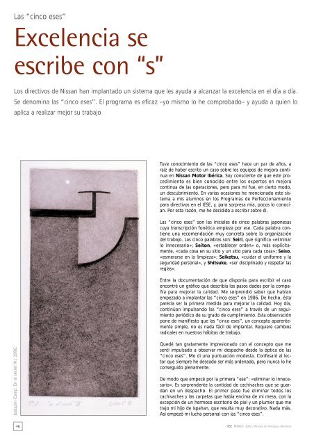 Excelencia se escribe con “s” - revista iese.