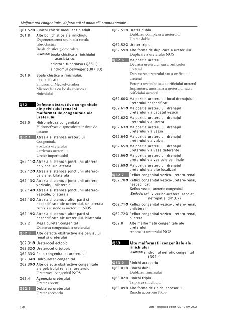 Malformatii congenitale, deformatii si anomalii cromozomiale