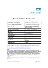 Dental Care in Domiciliary Setting Protocol - NHS Bradford and ...