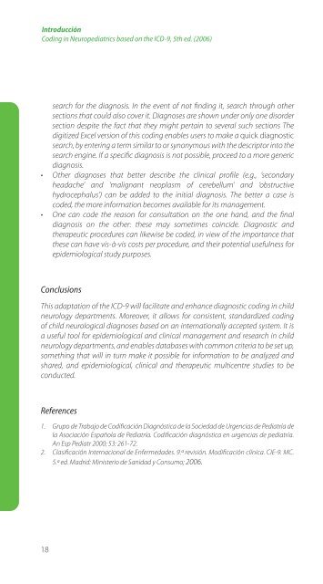 Codificación en Neurología Pediátrica (CIE-9) - Revista de Neurología