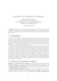 Introducción a la Cinemática de las Máquinas. - fimee