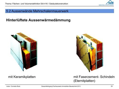 Einschalenwand - SVIT SRES