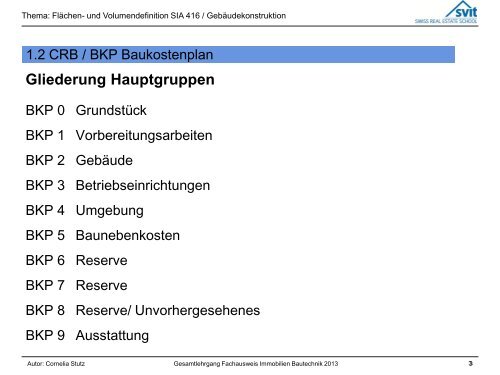 Einschalenwand - SVIT SRES