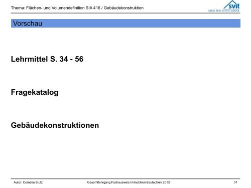 Einschalenwand - SVIT SRES