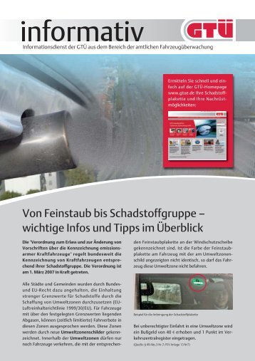 Von Feinstaub bis Schadstoffgruppe — wichtige Infos und Tipps im ...