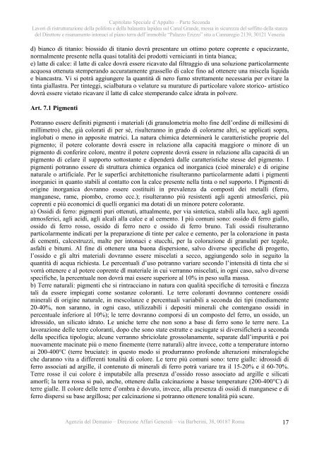 Capitolato speciale - II parte - Agenzia del Demanio