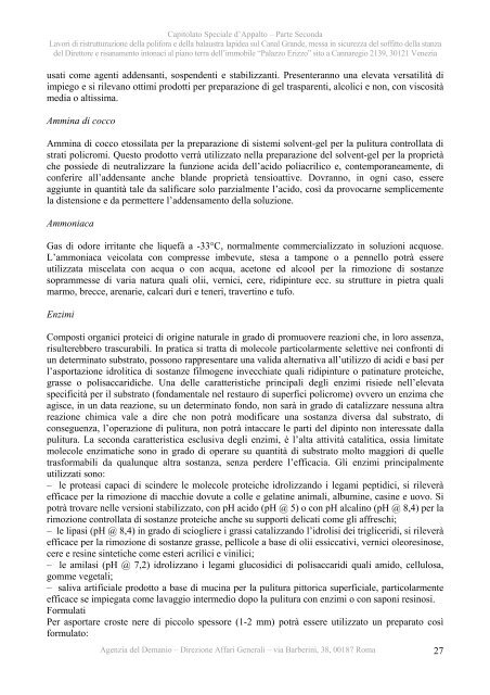 Capitolato speciale - II parte - Agenzia del Demanio