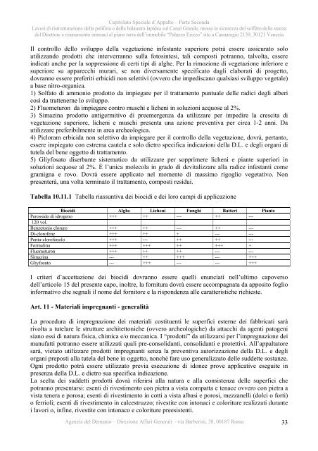 Capitolato speciale - II parte - Agenzia del Demanio