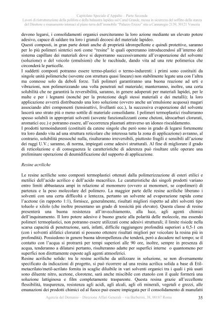 Capitolato speciale - II parte - Agenzia del Demanio