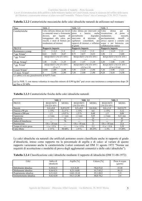 Capitolato speciale - II parte - Agenzia del Demanio