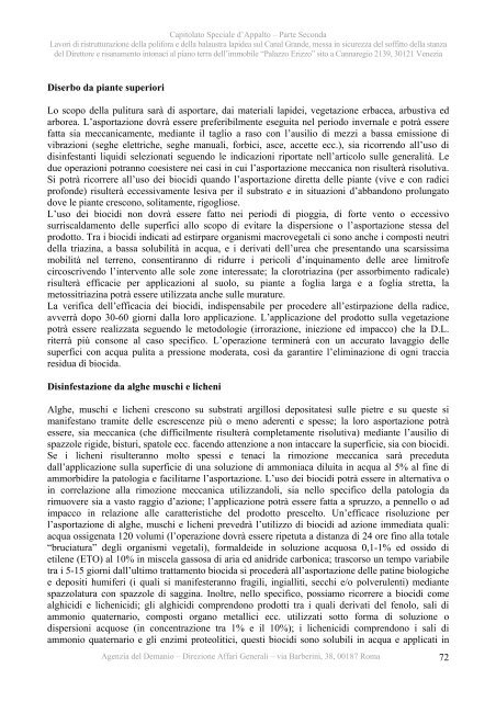 Capitolato speciale - II parte - Agenzia del Demanio