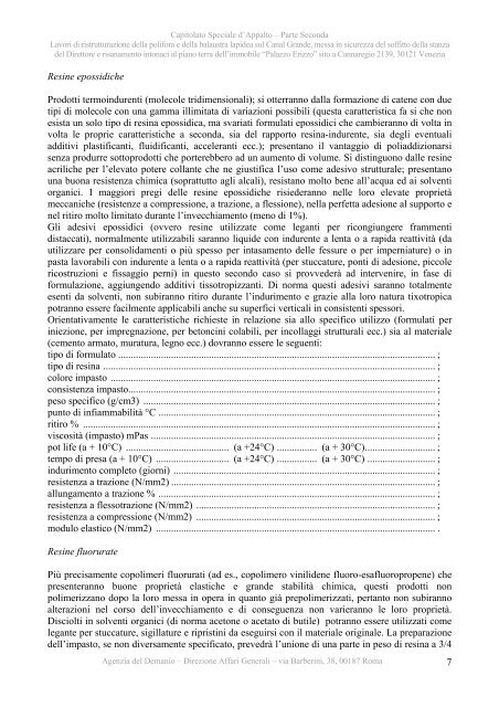 Capitolato speciale - II parte - Agenzia del Demanio