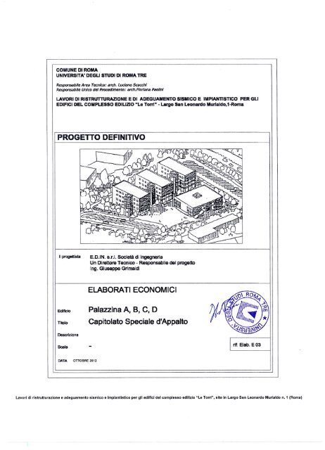 E03- Capitolato spaciale di appalto pubblicato per gara rev del 11 ...