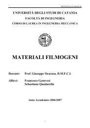 MATERIALI FILMOGENI - dmfci - Università degli Studi di Catania