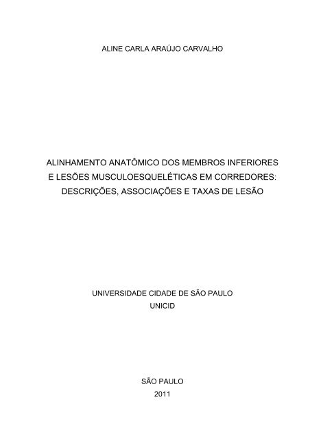 ALINE CARLA ARAJO CARVALHO - Unicid