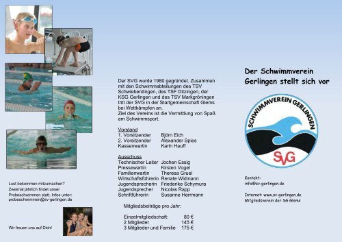 Der Schwimmverein Gerlingen stellt sich vor