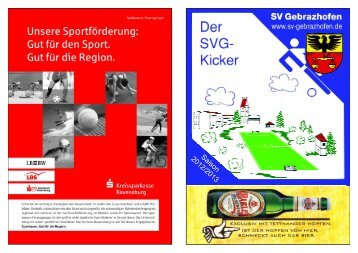 Stadionzeitung vom 01.04.13 (Druckversion) - SV Gebrazhofen eV