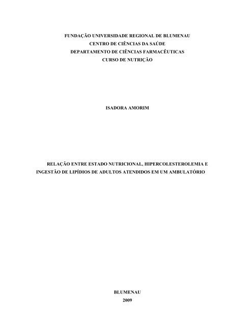 TCC - Isadora Amorim - Relação entre Estado Nutricional ...