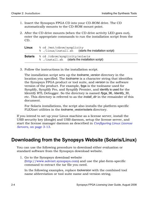 Synopsys FPGA Licensing Guide