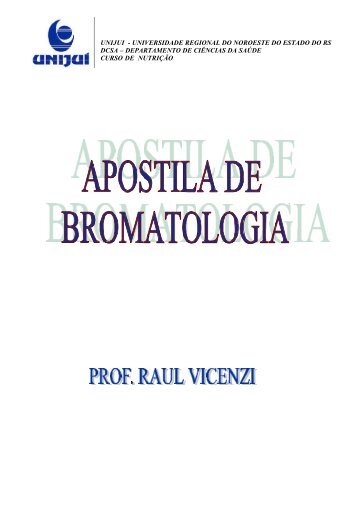APOSTILA DE BROMATOLOGIA UNIJUI.pdf - Webnode