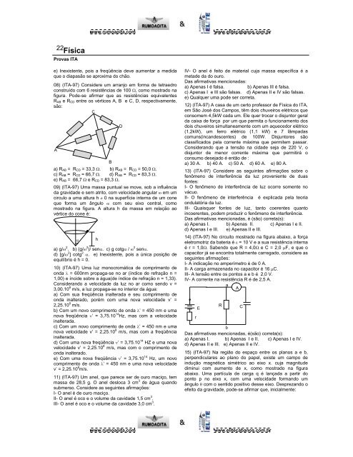 Física - Projeto Rumo ao ITA