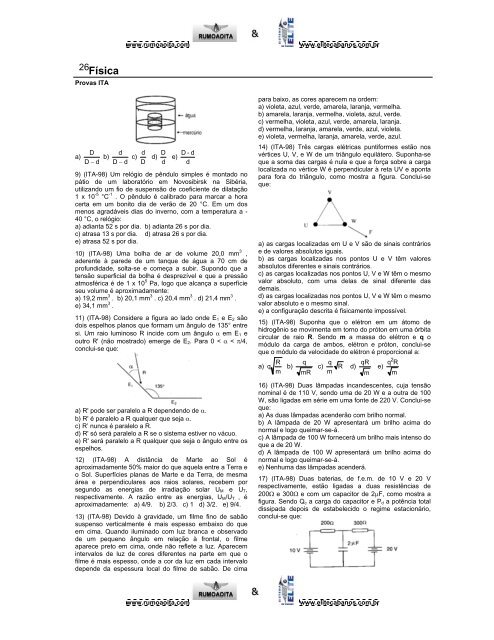 Física - Projeto Rumo ao ITA