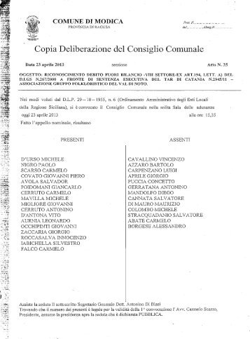 delibera consiglio n.35-2013.pdf - Comune di Modica