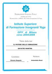 Istituto Superiore Formazione Insegnanti di Yoga - insegnanti yoga