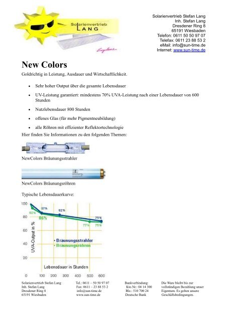 New Colors - Solarienvertrieb Stefan Lang