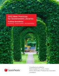 2012 Best Practices for Government Libraries