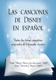 Las canciones de Disney en español