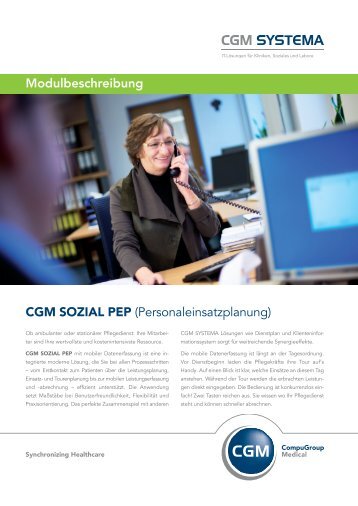 Modulbeschreibung CGM SOZIAL PEP ... - CGM SYSTEMA