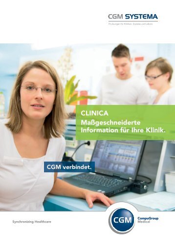 Broschüre CLINICA Klinikinformationssystem - CGM SYSTEMA