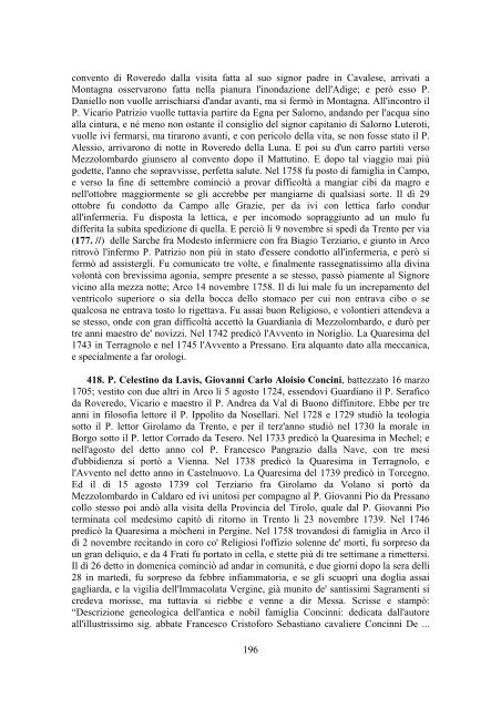 Brevi biografie - Provincia Tridentina